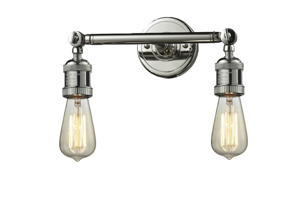 Innovations 208-PN Two Light Bath Vanity, Polished Nickel