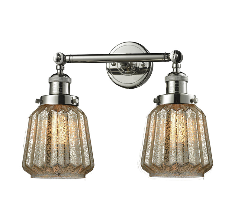 Innovations 208-PN-G146 Two Light Bath Vanity, Polished Nickel