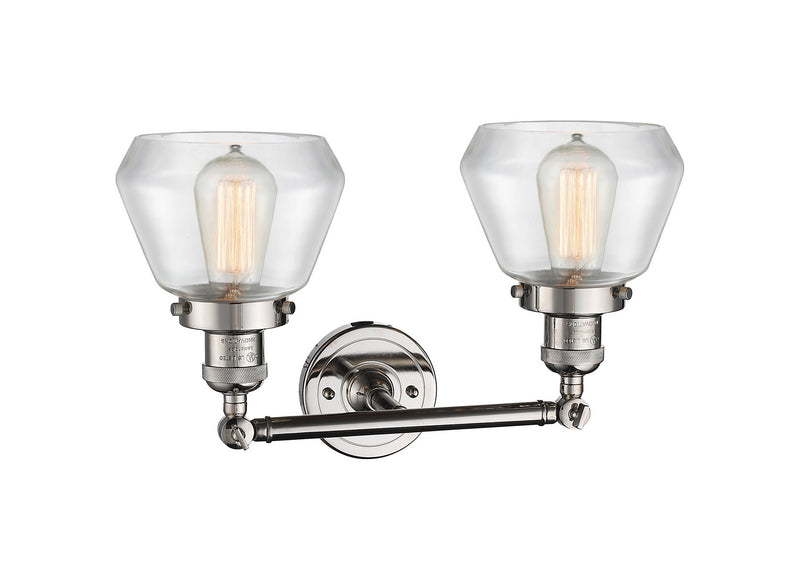 Innovations 208-PN-G172 Two Light Bath Vanity, Polished Nickel