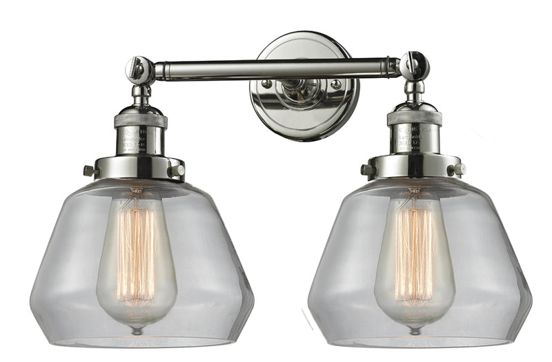 Innovations 208-PN-G172 Two Light Bath Vanity, Polished Nickel