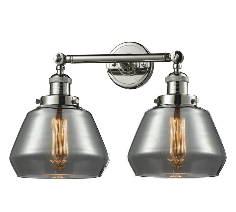 Innovations 208-PN-G173 Two Light Bath Vanity, Polished Nickel