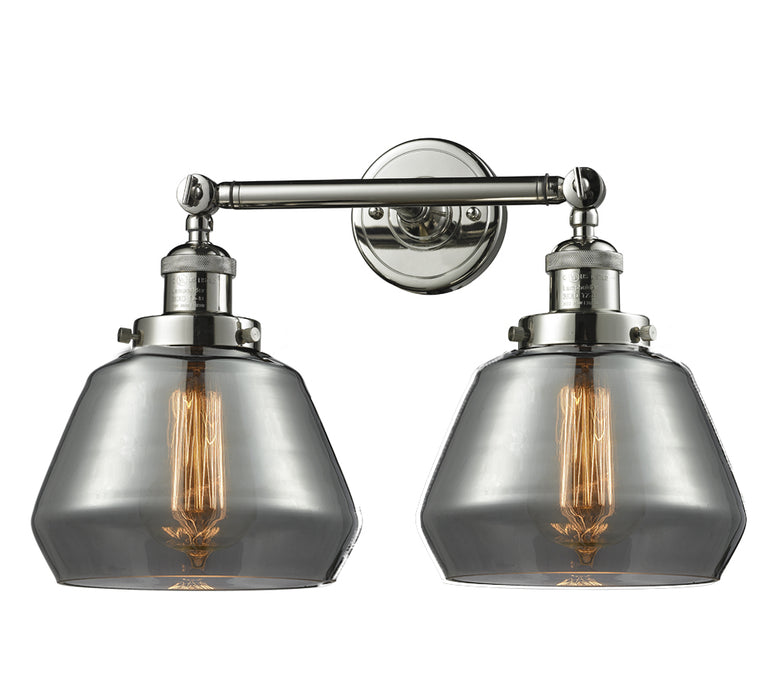 Innovations 208-PN-G173 Two Light Bath Vanity, Polished Nickel