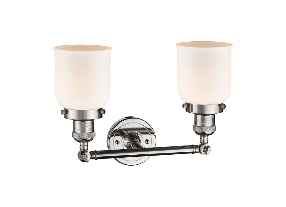 Innovations 208-PN-G51 Two Light Bath Vanity, Polished Nickel