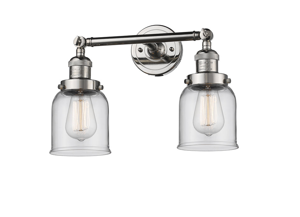 Innovations 208-PN-G52 Two Light Bath Vanity, Polished Nickel