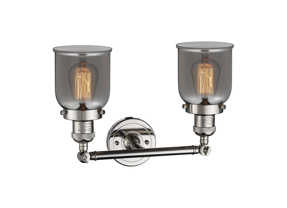 Innovations 208-PN-G53 Two Light Bath Vanity, Polished Nickel