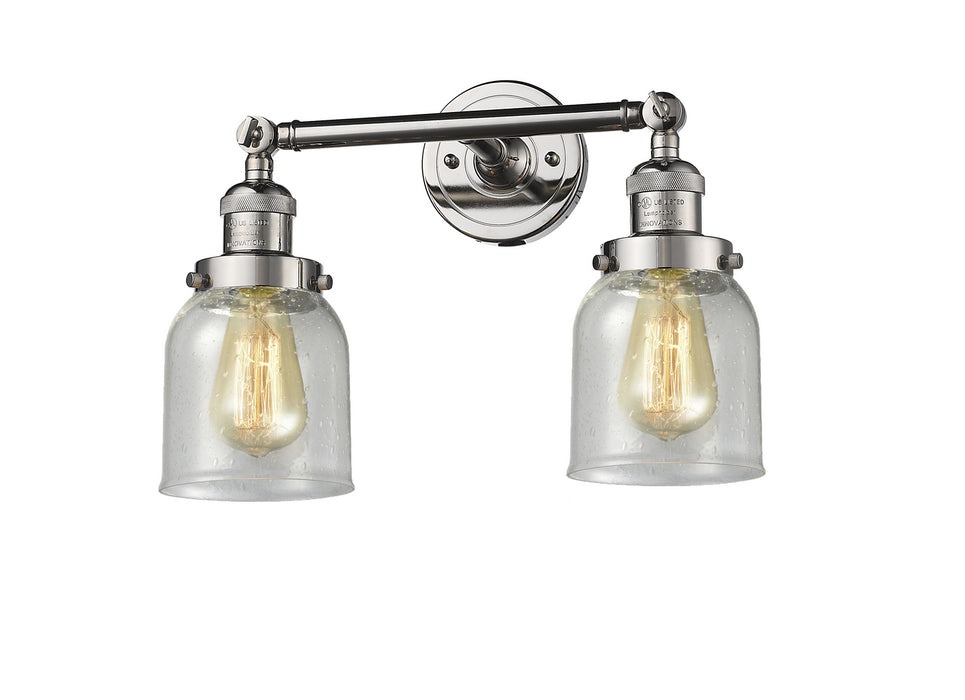 Innovations 208-PN-G54 Two Light Bath Vanity, Polished Nickel