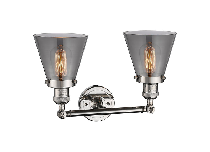 Innovations 208-PN-G63 Two Light Bath Vanity, Polished Nickel