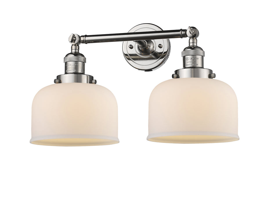 Innovations 208-PN-G71 Two Light Bath Vanity, Polished Nickel