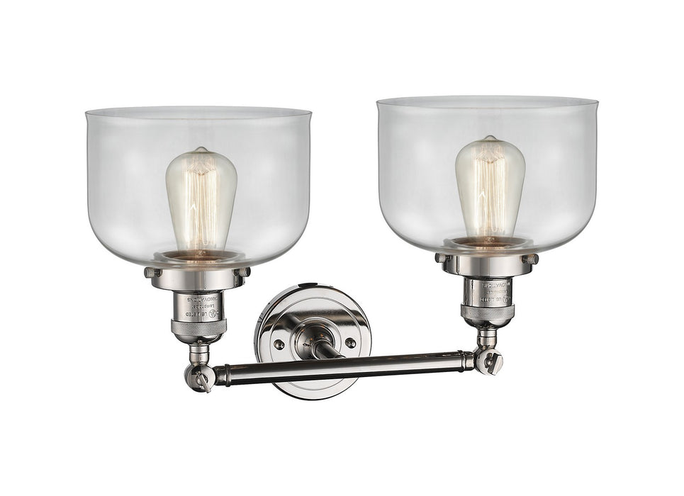 Innovations 208-PN-G72 Two Light Bath Vanity, Polished Nickel