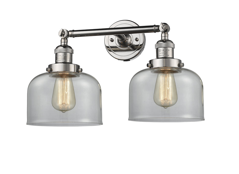 Innovations 208-PN-G72 Two Light Bath Vanity, Polished Nickel