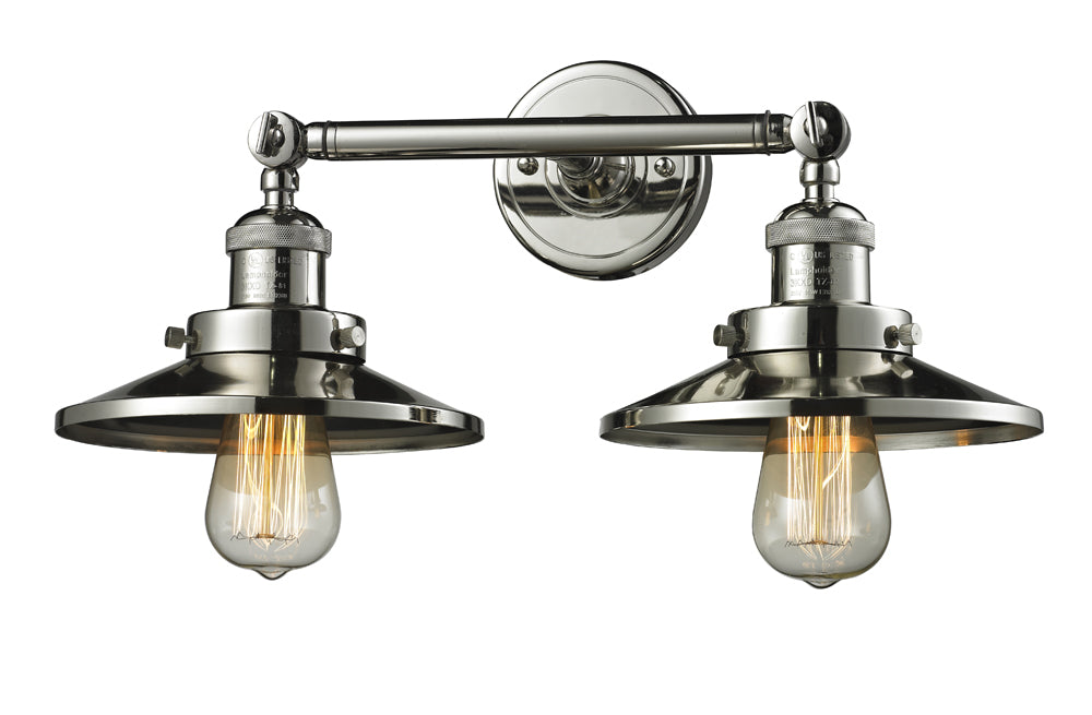 Innovations 208-PN-M1 Two Light Bath Vanity, Polished Nickel