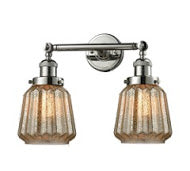 Innovations 208-SN-G146 Two Light Bath Vanity, Brushed Satin Nickel