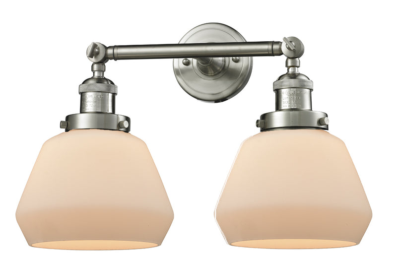 Innovations 208-SN-G171 Two Light Bath Vanity, Brushed Satin Nickel