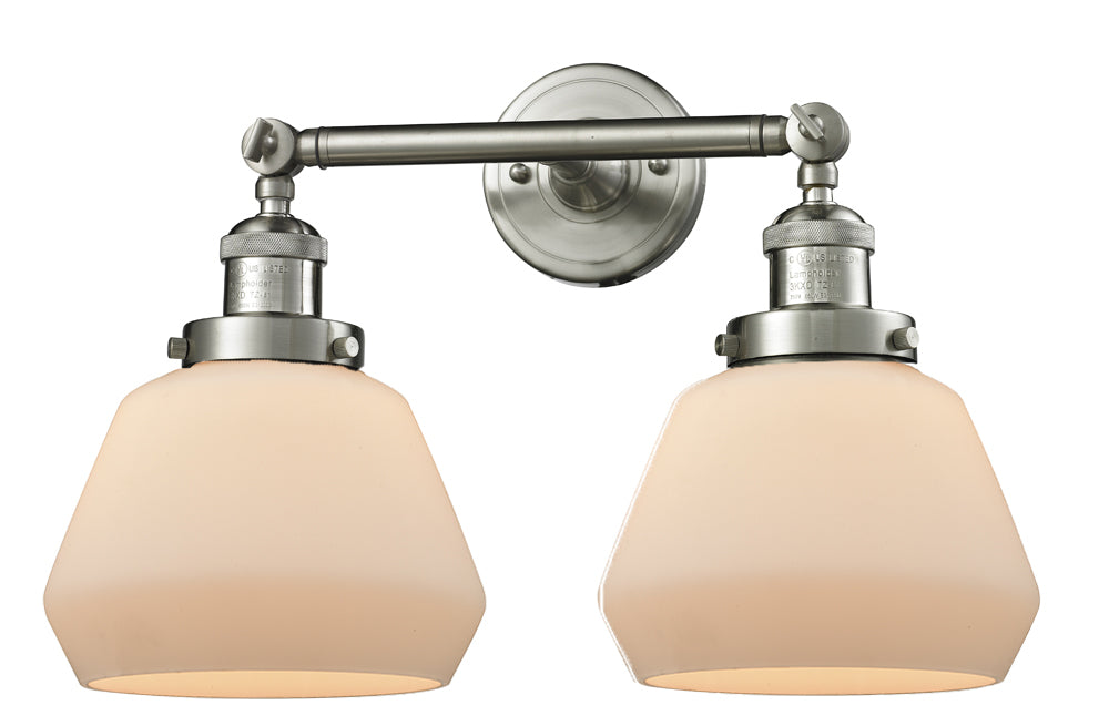 Innovations 208-SN-G171 Two Light Bath Vanity, Brushed Satin Nickel