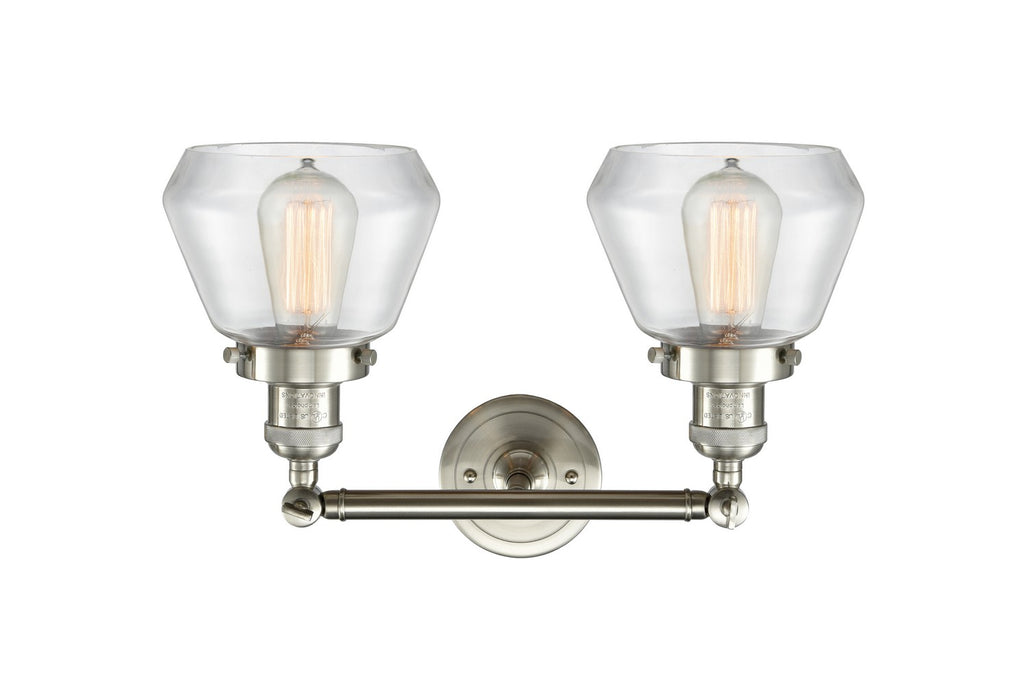 Innovations 208-SN-G172 Two Light Bath Vanity, Brushed Satin Nickel