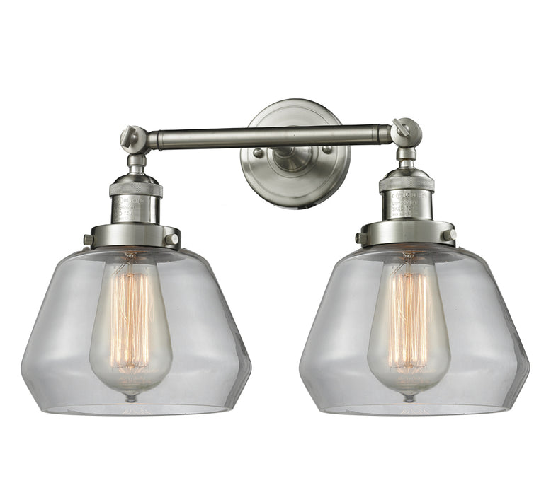 Innovations 208-SN-G172 Two Light Bath Vanity, Brushed Satin Nickel