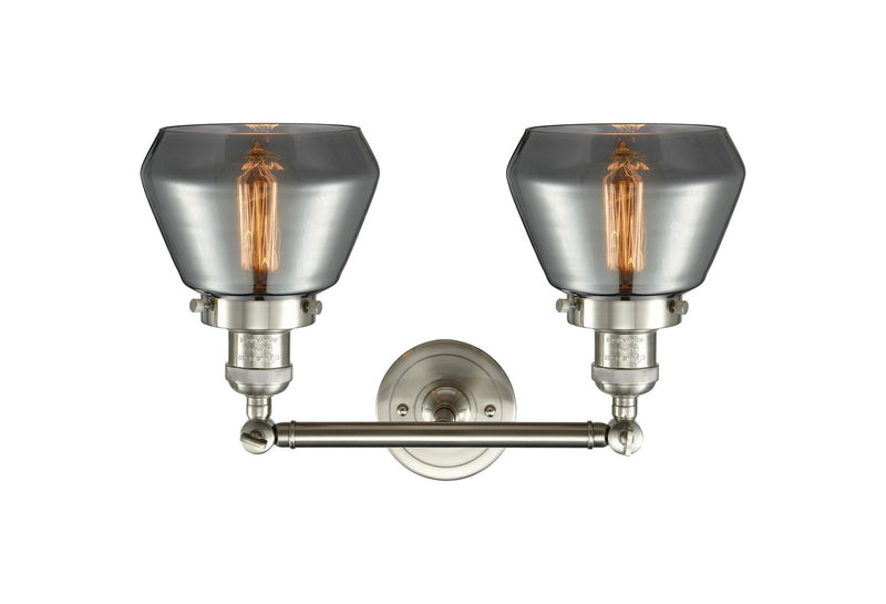 Innovations 208-SN-G173 Two Light Bath Vanity, Brushed Satin Nickel