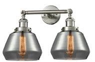 Innovations 208-SN-G173 Two Light Bath Vanity, Brushed Satin Nickel