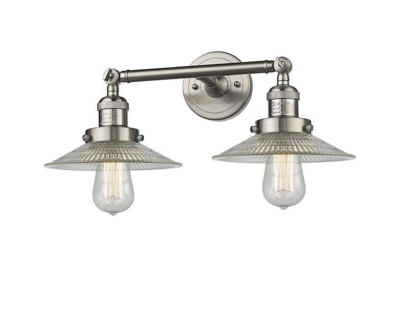 Innovations 208-SN-G2 Two Light Bath Vanity, Brushed Satin Nickel