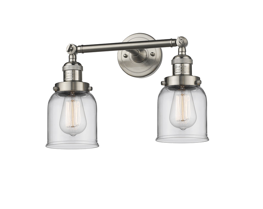 Innovations 208-SN-G52 Two Light Bath Vanity, Brushed Satin Nickel