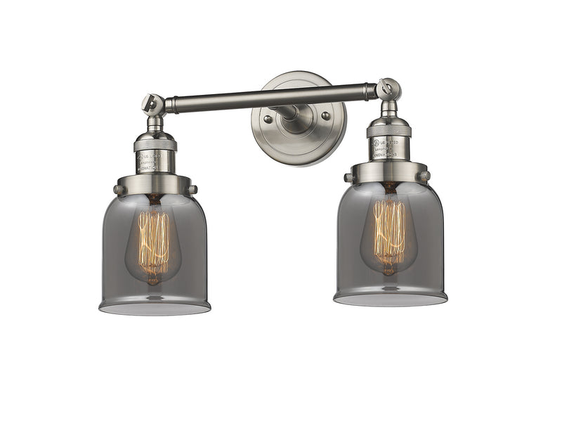 Innovations 208-SN-G53 Two Light Bath Vanity, Brushed Satin Nickel