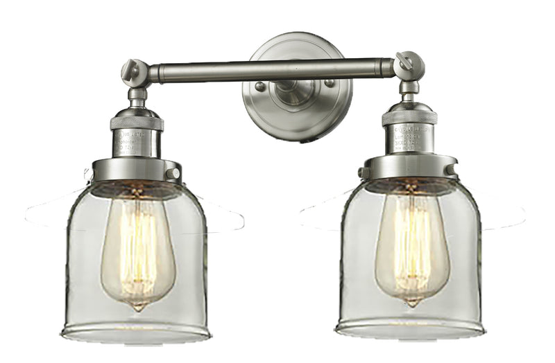 Innovations 208-SN-G62 Two Light Bath Vanity, Brushed Satin Nickel