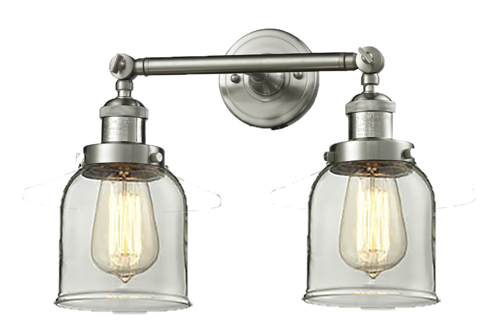 Innovations 208-SN-G62 Two Light Bath Vanity, Brushed Satin Nickel