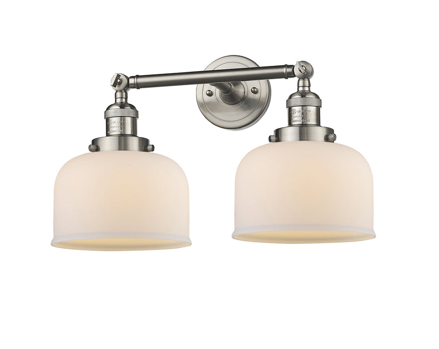 Innovations 208-SN-G71 Two Light Bath Vanity, Brushed Satin Nickel
