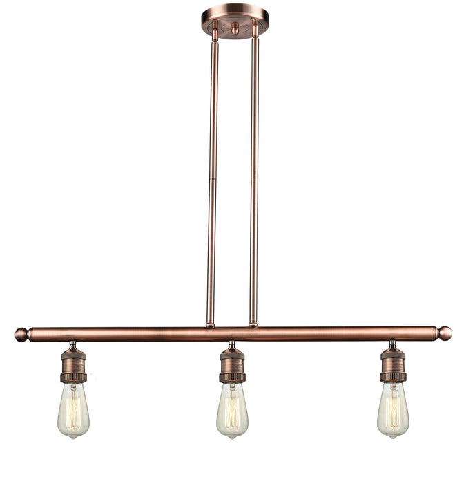 Innovations 213-AC Three Light Island Pendant, Antique Copper