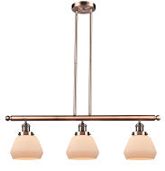 Innovations 213-AC-G171 Three Light Island Pendant, Antique Copper