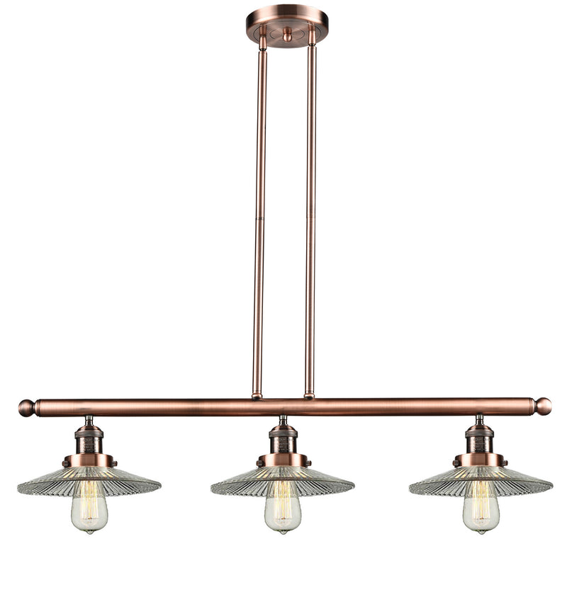 Innovations 213-AC-G2 Three Light Island Pendant, Antique Copper
