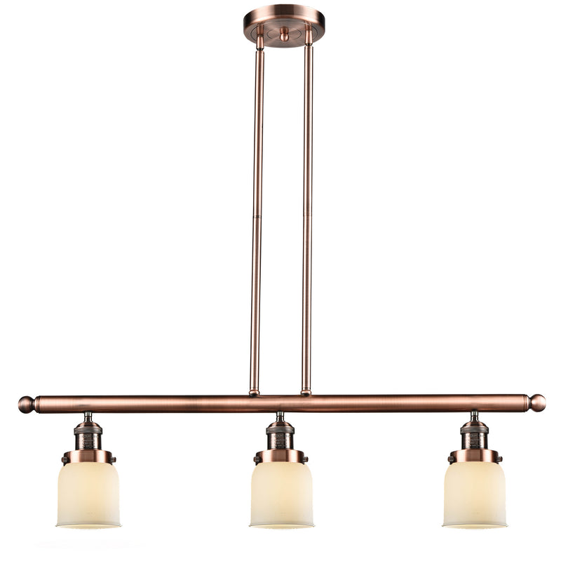Innovations 213-AC-G51 Three Light Island Pendant, Antique Copper