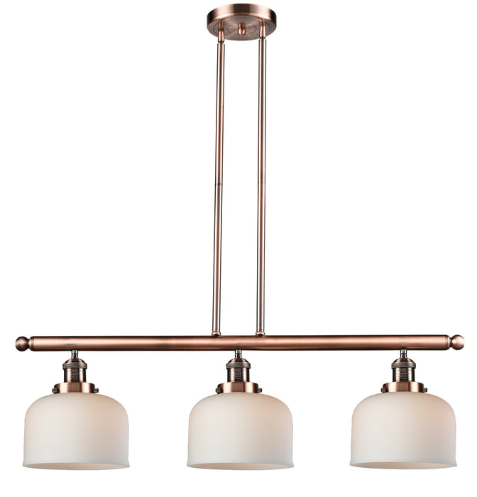 Innovations 213-AC-G71 Three Light Island Pendant, Antique Copper