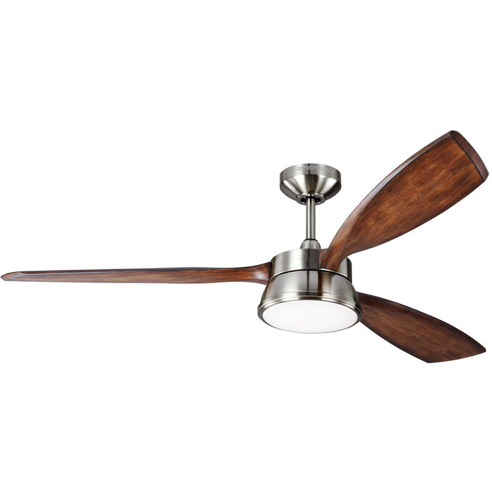 Visual Comfort Fan 3DSTR57BSD 57" Ceiling Fan, Brushed Steel