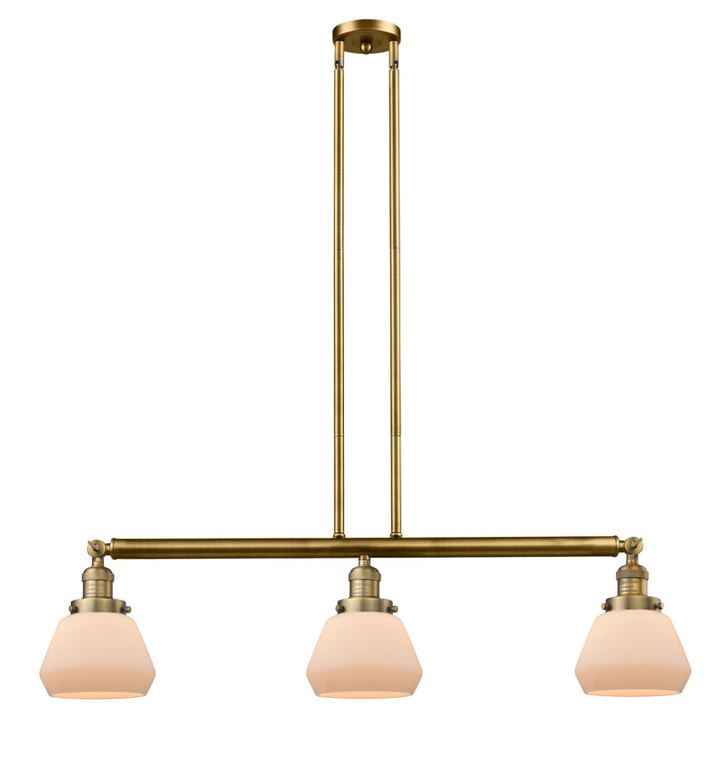 Innovations 213-BB-G171 Three Light Island Pendant, Brushed Brass