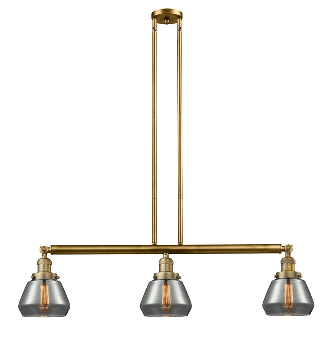 Innovations 213-BB-G173 Three Light Island Pendant, Brushed Brass