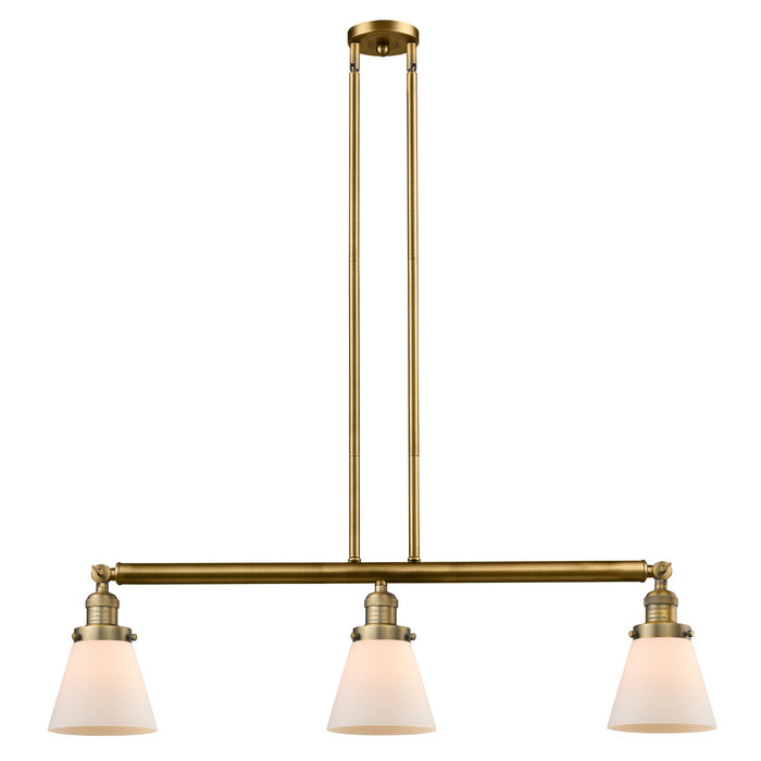 Innovations 213-BB-G61 Three Light Island Pendant, Brushed Brass