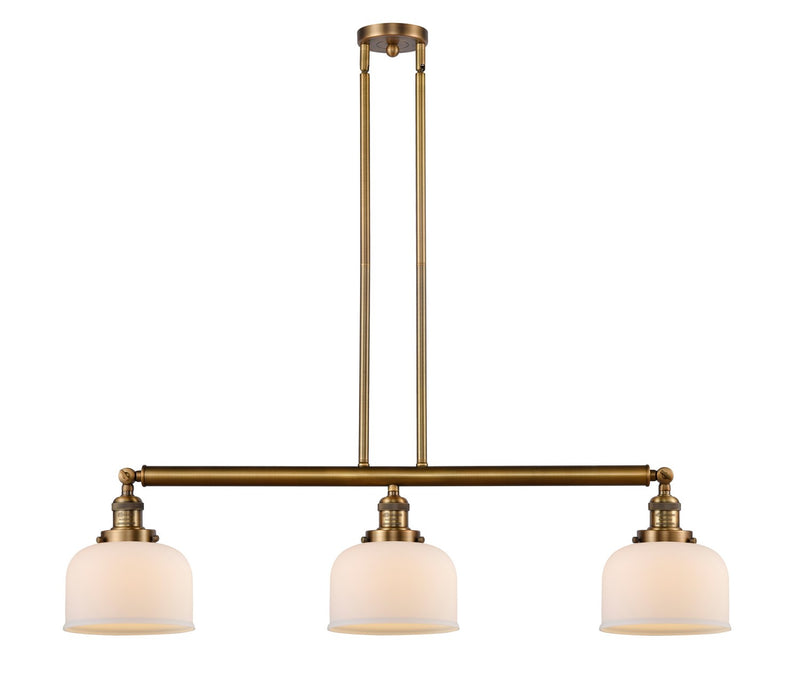 Innovations 213-BB-G71 Three Light Island Pendant, Brushed Brass