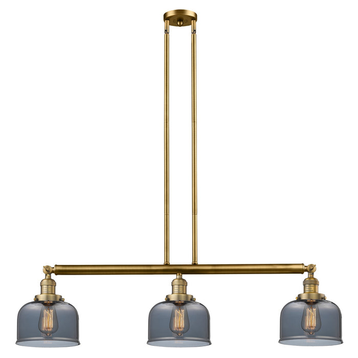 Innovations 213-BB-G73 Three Light Island Pendant, Brushed Brass