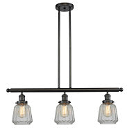 Innovations 213-OB-G142 Three Light Island Pendant, Oil Rubbed Bronze