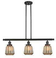 Innovations 213-OB-G146 Three Light Island Pendant, Oil Rubbed Bronze
