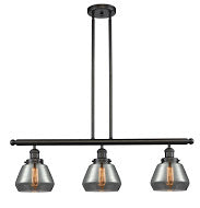 Innovations 213-OB-G173 Three Light Island Pendant, Oil Rubbed Bronze