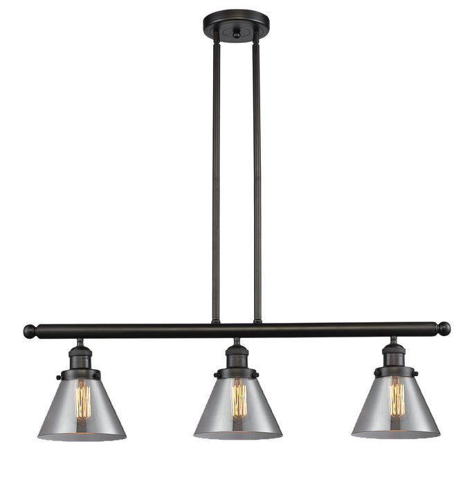 Innovations 213-OB-G43 Three Light Island Pendant, Oil Rubbed Bronze