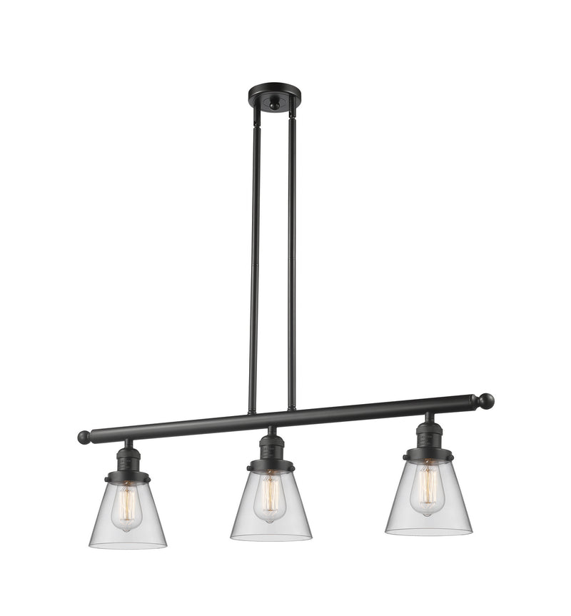 Innovations 213-OB-G62 Three Light Island Pendant, Oil Rubbed Bronze