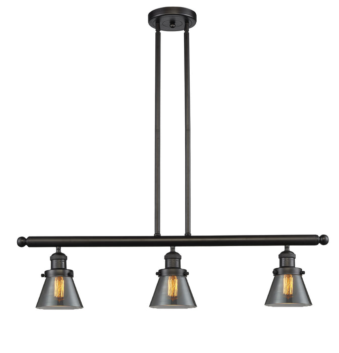 Innovations 213-OB-G63 Three Light Island Pendant, Oil Rubbed Bronze