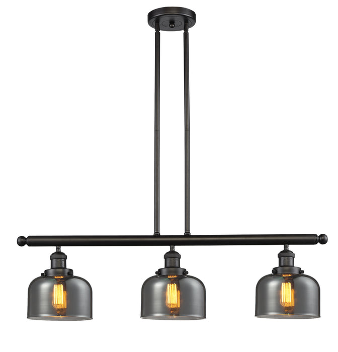 Innovations 213-OB-G73 Three Light Island Pendant, Oil Rubbed Bronze