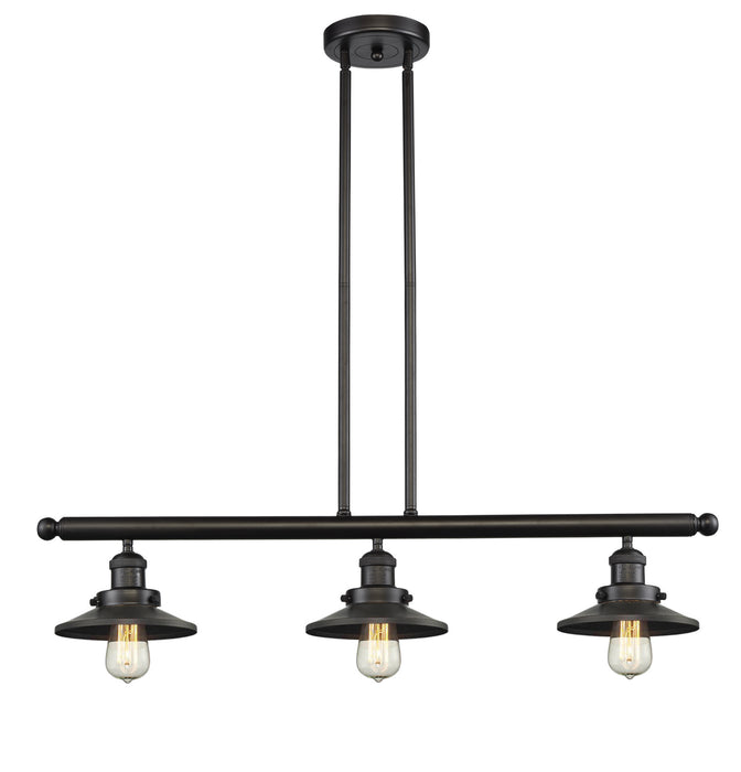 Innovations 213-OB-M5 Three Light Island Pendant, Oil Rubbed Bronze