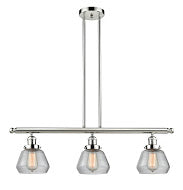 Innovations 213-PN-G172 Three Light Island Pendant, Polished Nickel