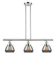 Innovations 213-PN-G173 Three Light Island Pendant, Polished Nickel