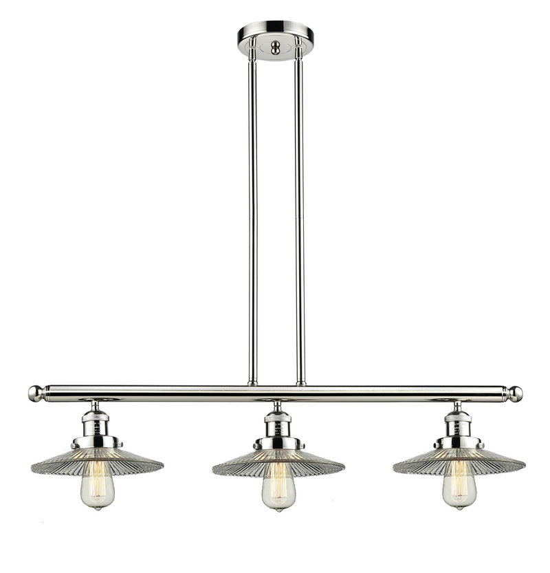 Innovations 213-PN-G2 Three Light Island Pendant, Polished Nickel